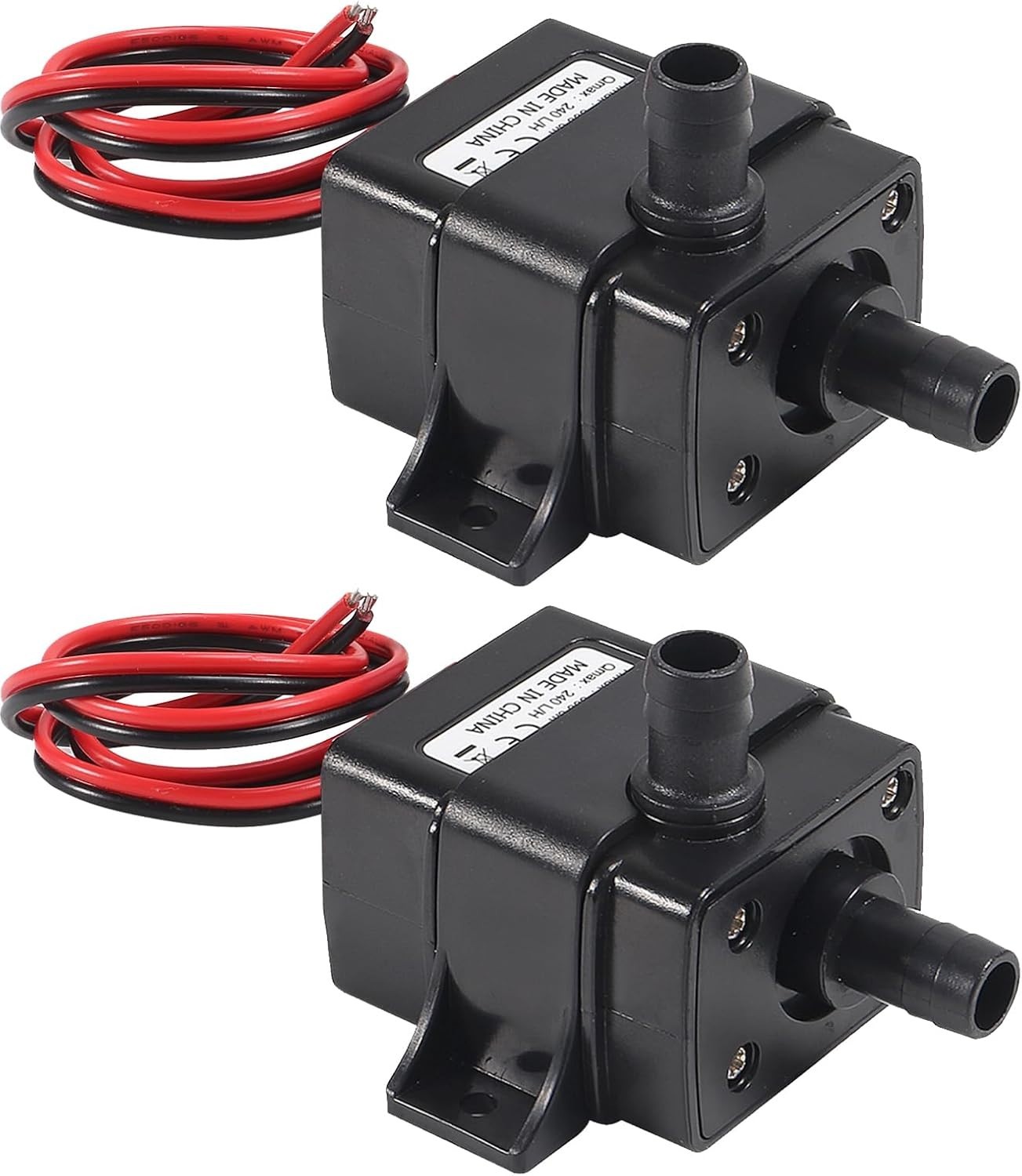 2pcs Mini Submersible Water Pump DC 12V Small Fountain Pump (4.8W 240L/H) for...
