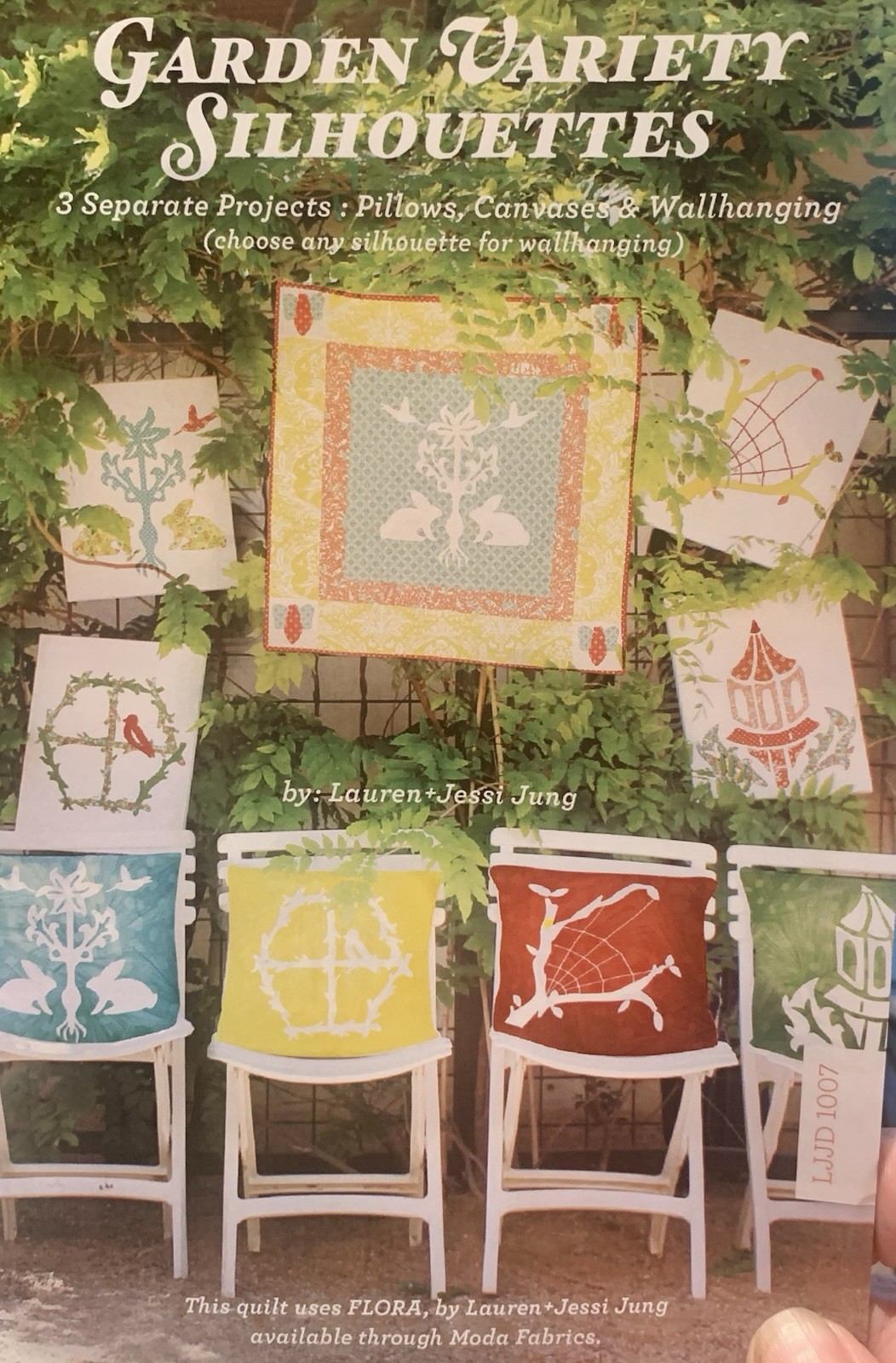 “Garden Variety Silhouettes” Quilt Pattern Layout & Instructions Pieced 3 Projs