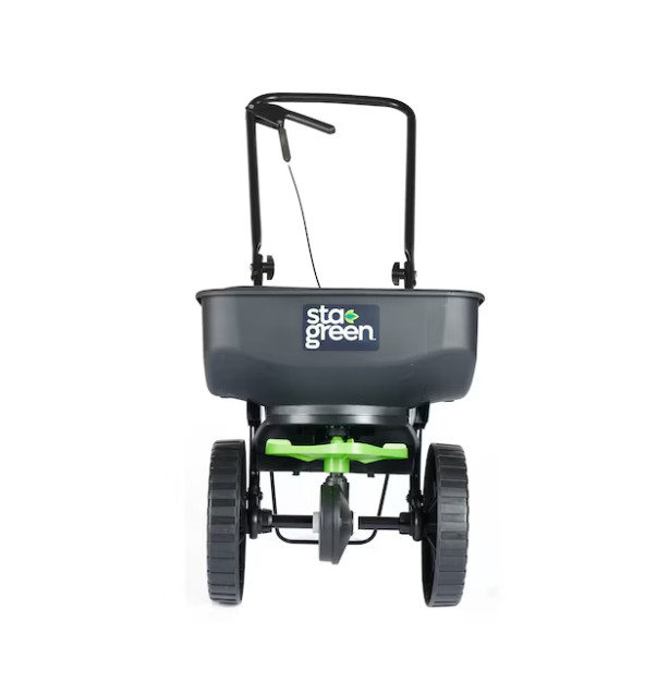 Sta-Green Precision Broadcast Spreader 20-lb Capacity Compatible with Ice Melt..