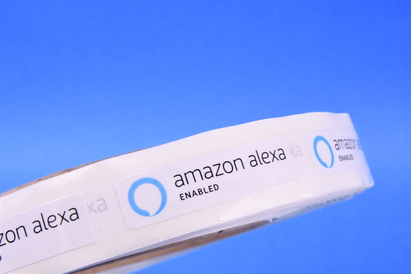 250 Amazon Alexa ENABLED Stickers 1.5" x .5"