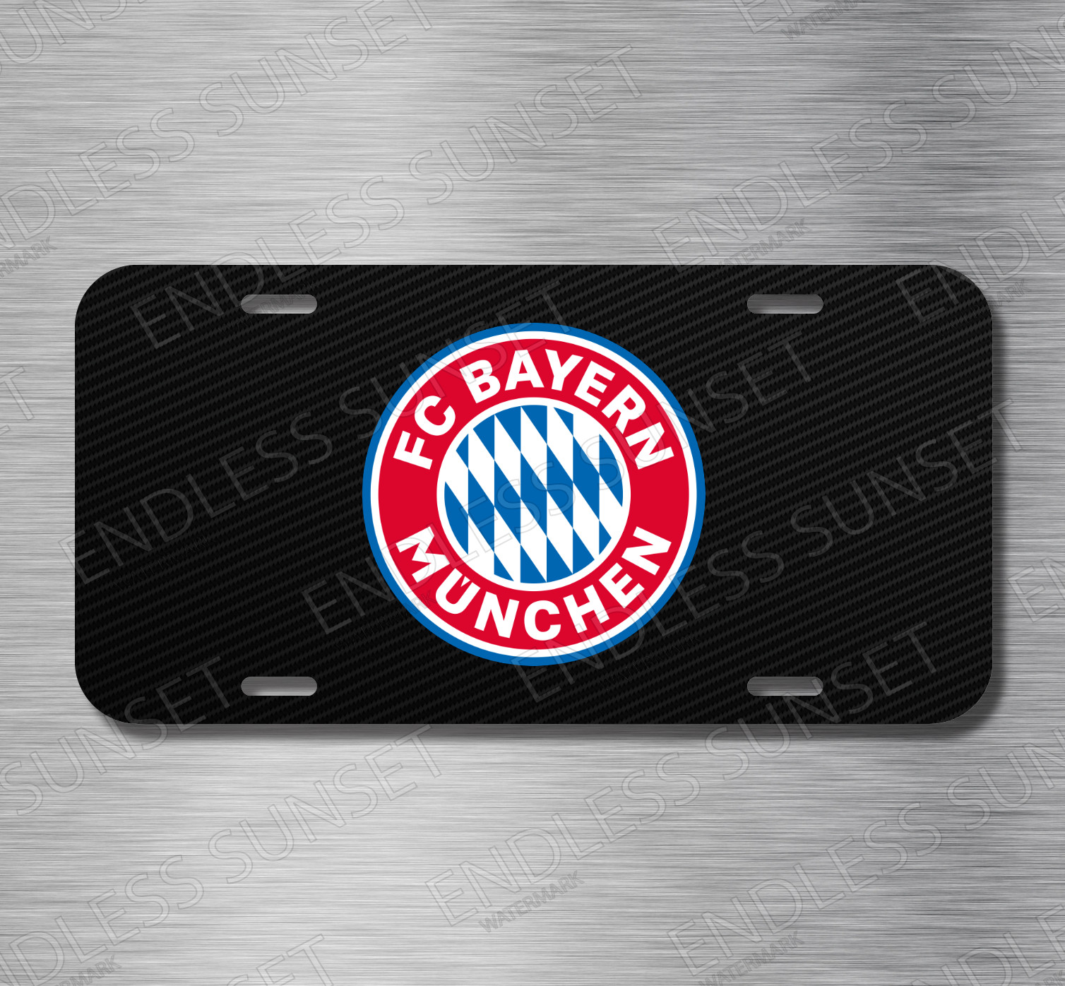 F.C. BAYERN MUNCHEN Futbol Soccer Foot Ball League License Plate Front Auto Tag