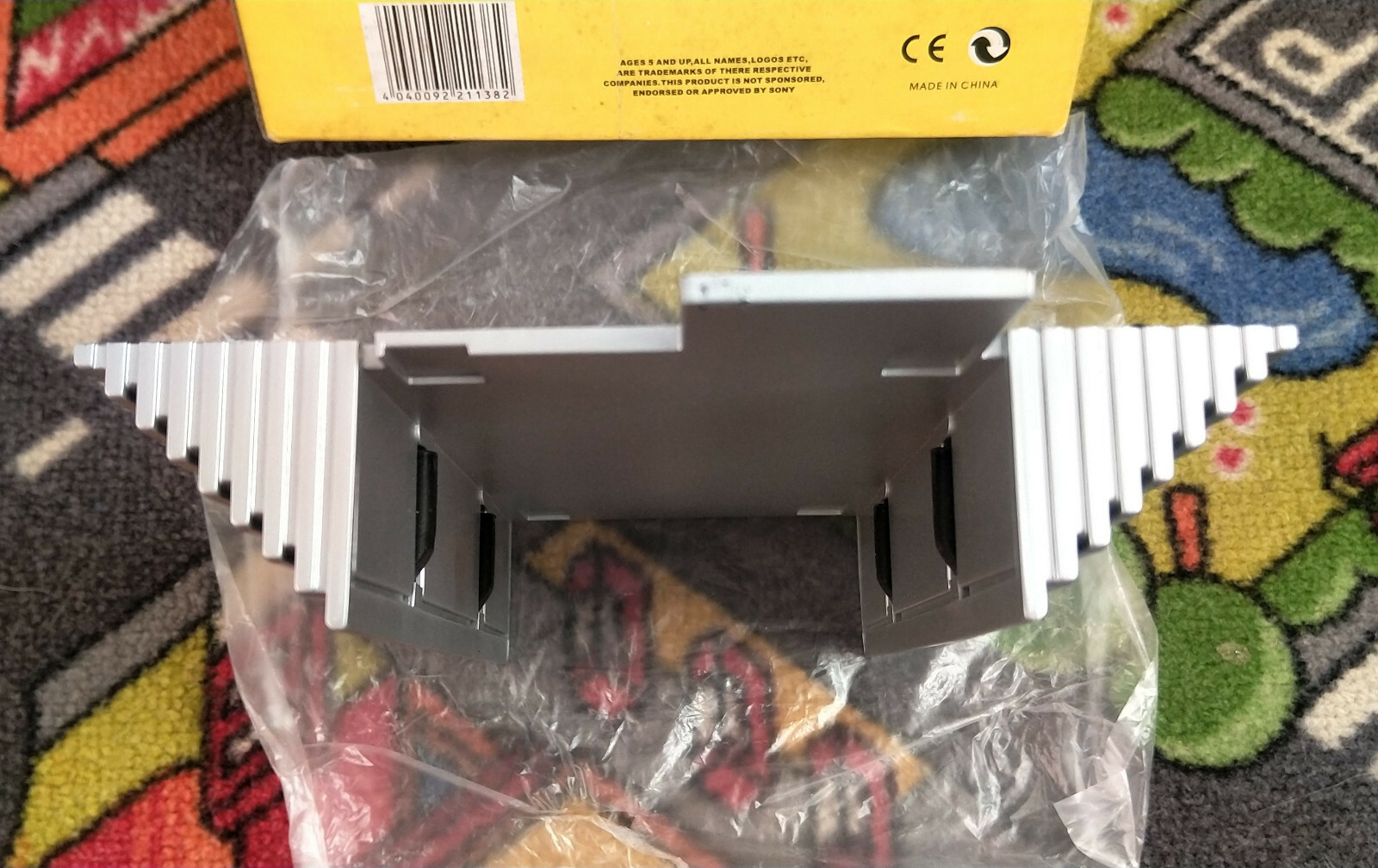 vertical stand playstation 2 ps2 fat silver