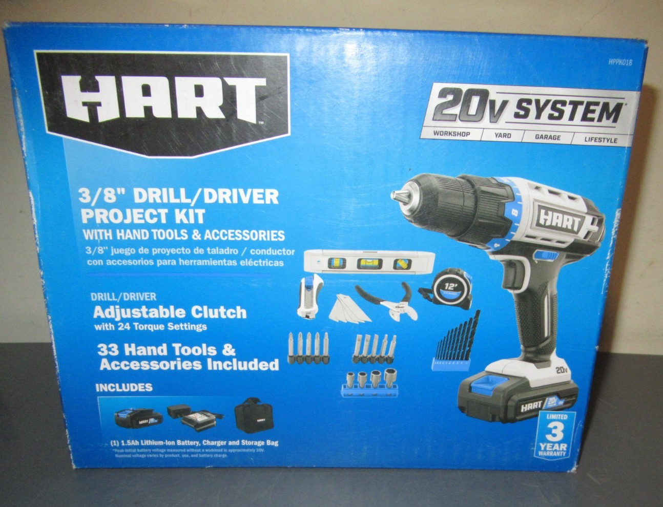 Hart 3/8” Drill/Driver Project Kit HPPK01B