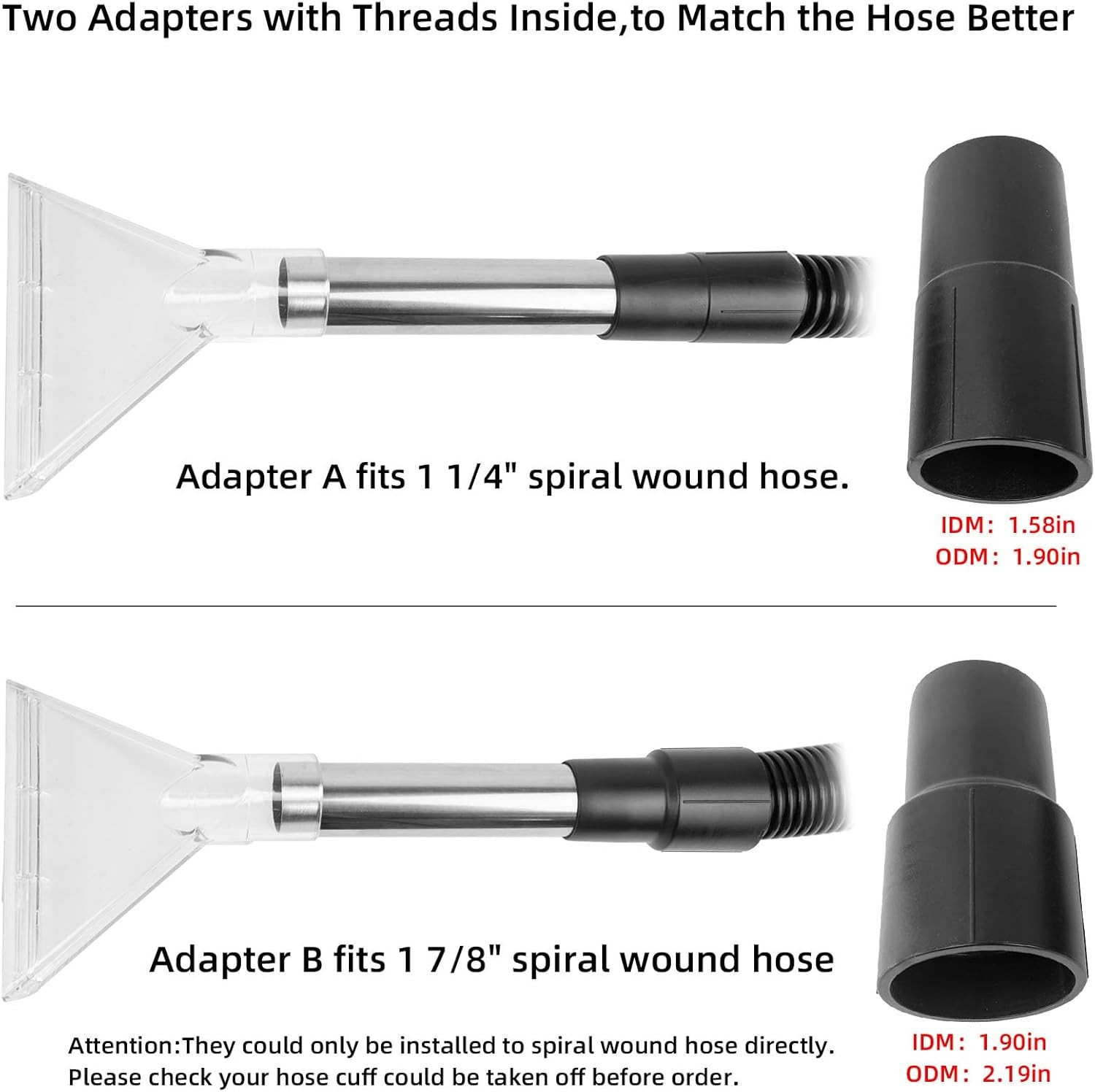 Shop Vac Extractor Attachment Vacuum Extractor Tool for Carpet Upholstery