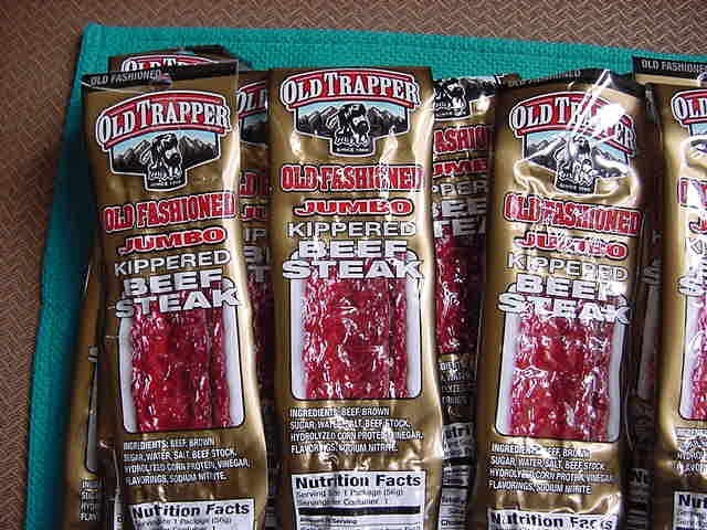 10 - Old Trapper Old Fashioned Jumbo Steak Kippered Beef Jerky~ 10pcs 2 oz. Each