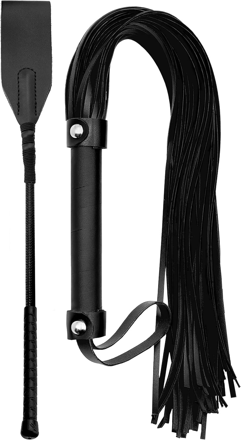 Sex Flogger Spanking Crop for Adults Bedroom Whips Kit BDSM Sex Play SM Flogg...