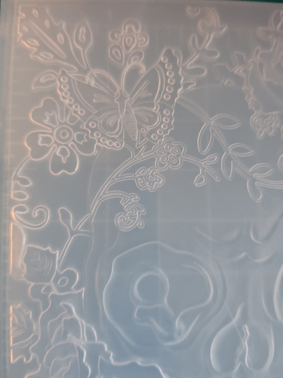 Universal Thin plastic 3d embossing folder Halloween Sugar Skull Day Of Dead