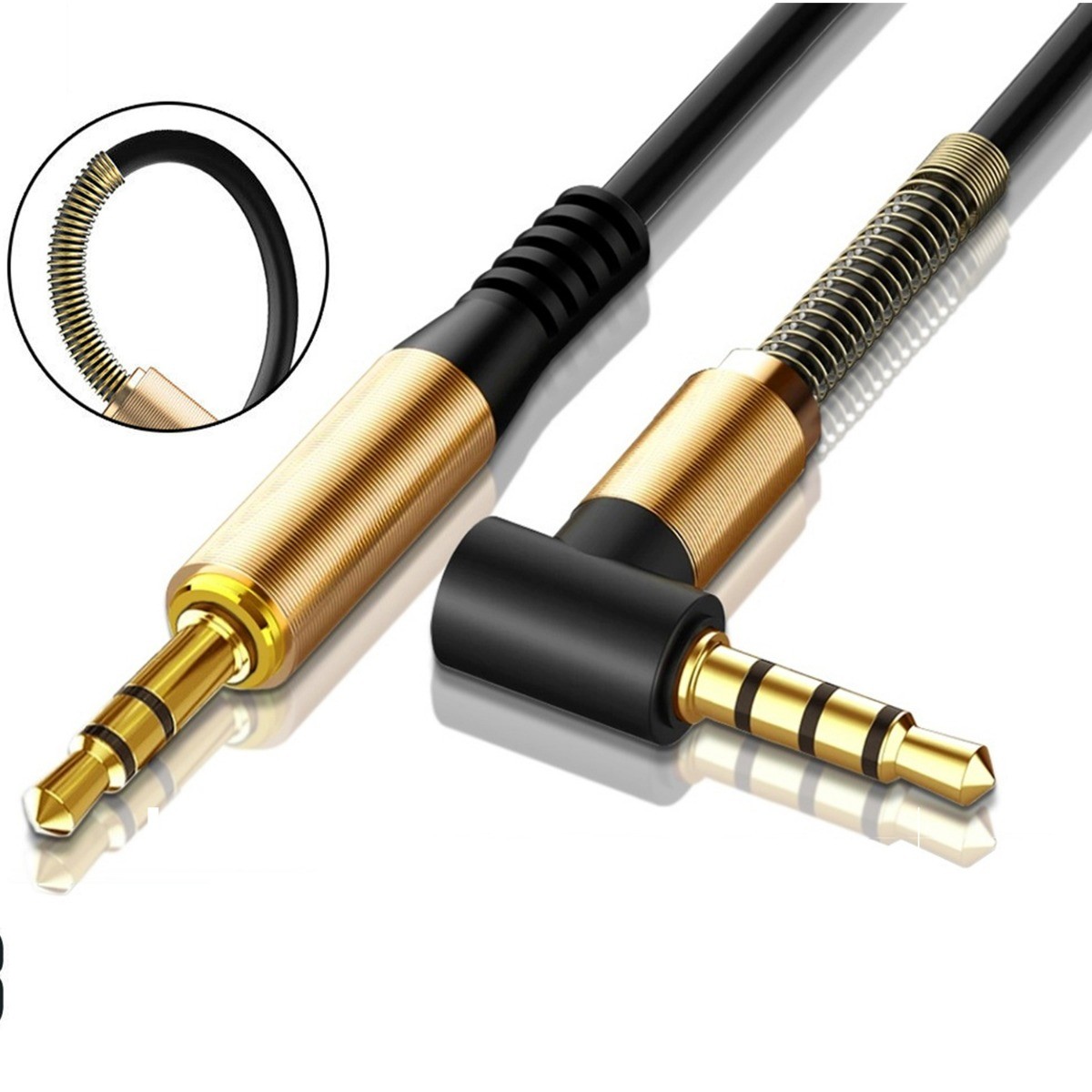 3.5mm AUX Audio Cable Headphone Jack Cord