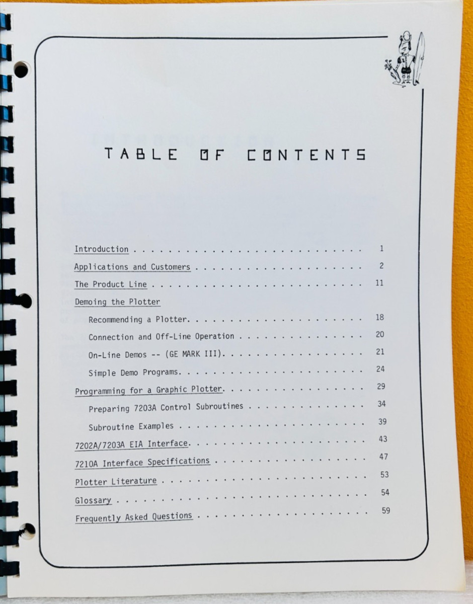 HP 07200-90013 7200 Series Graphic Plotters Manual.