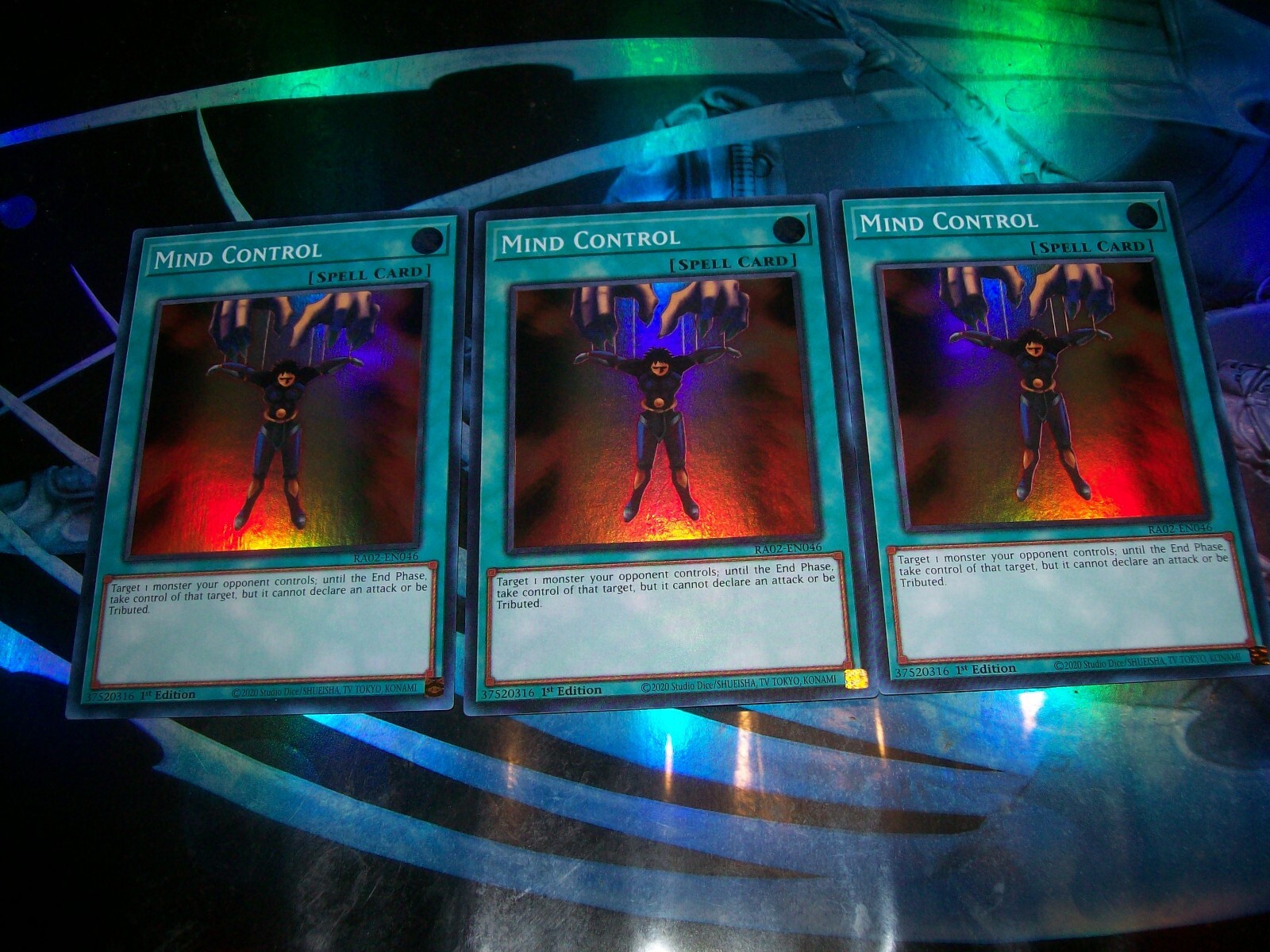 3x Mind Control 1st Edition Super Rare RA02-EN046 Yu-Gi-Oh!