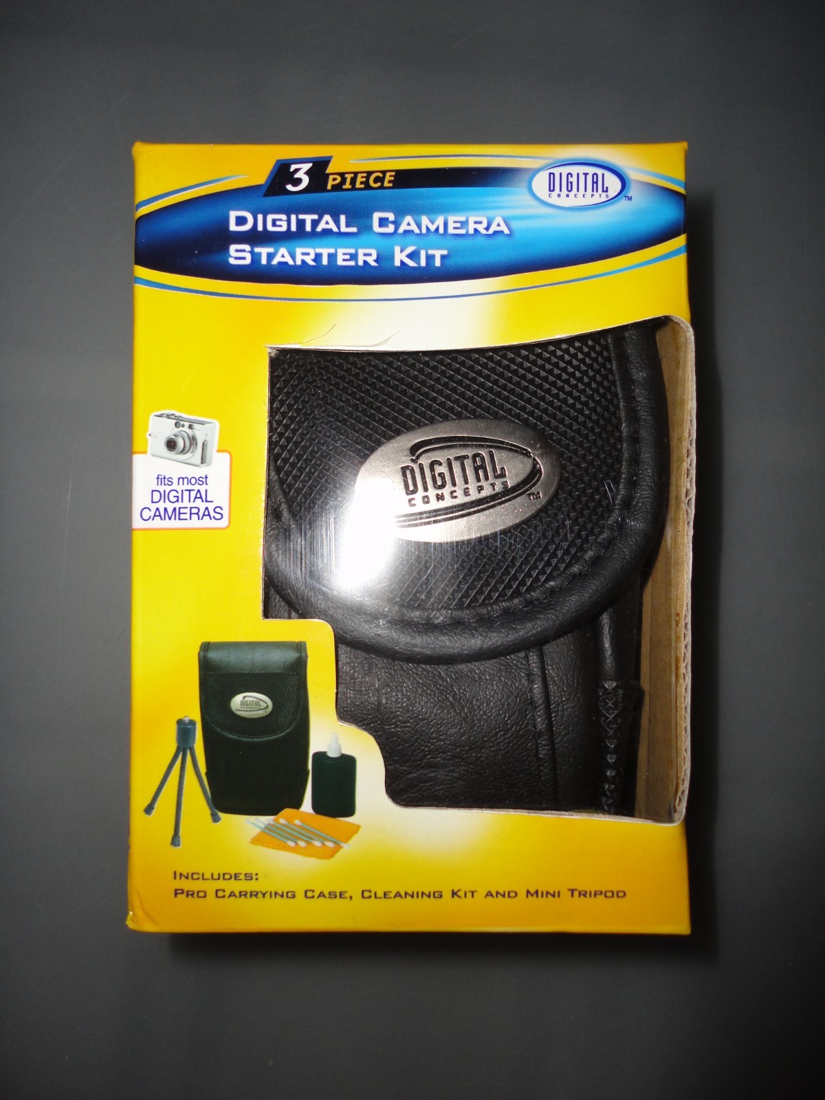 Digital Concepts 3-piece Digital Camera Starter Kit: Case, Tripod, Cleaning Kit