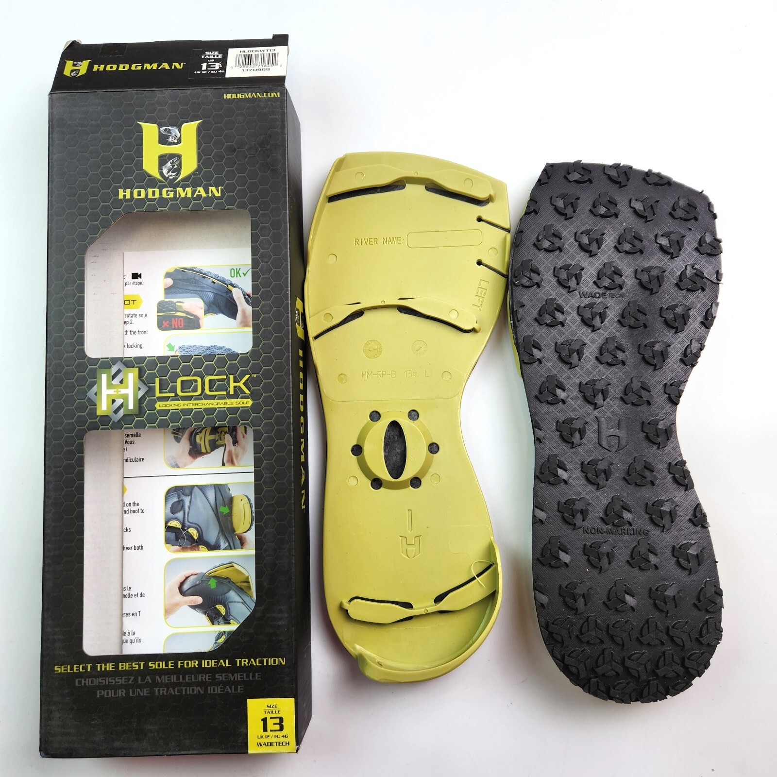Hodgman H-Lock Wadetech Rubber Soles - Size 13