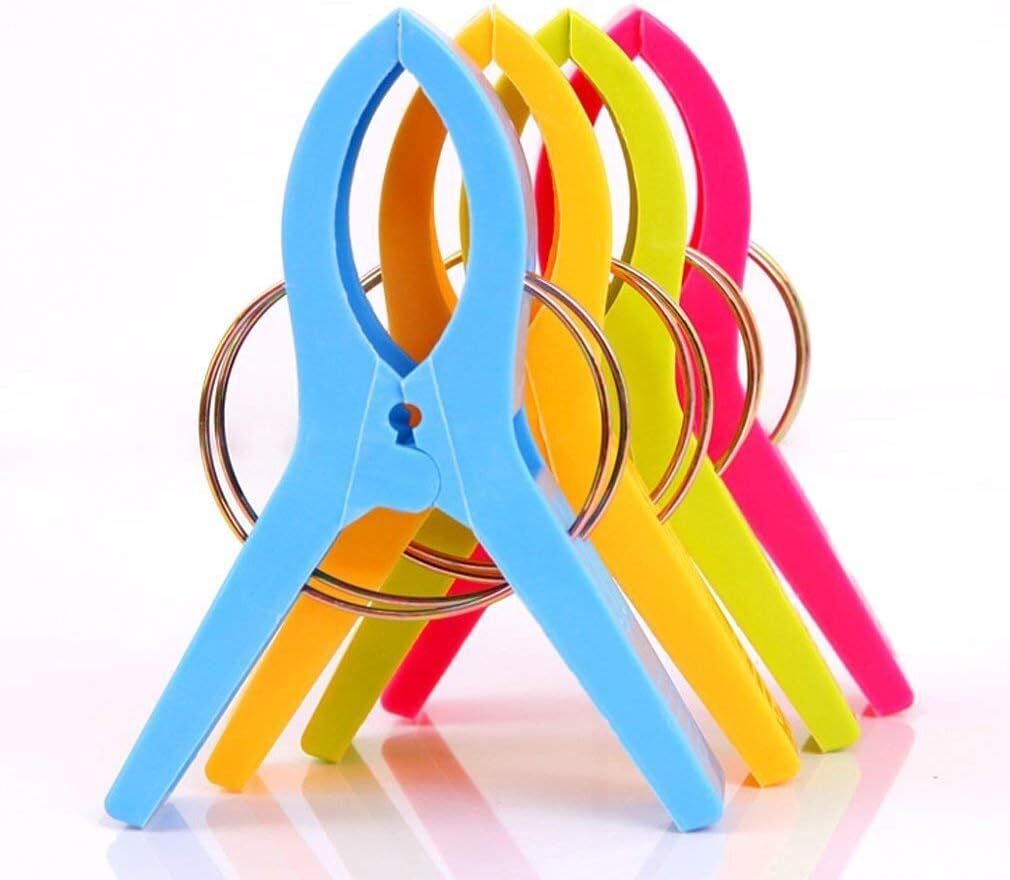 Danmu Beach Towel Clips, Clips for Multicolor-8pcs