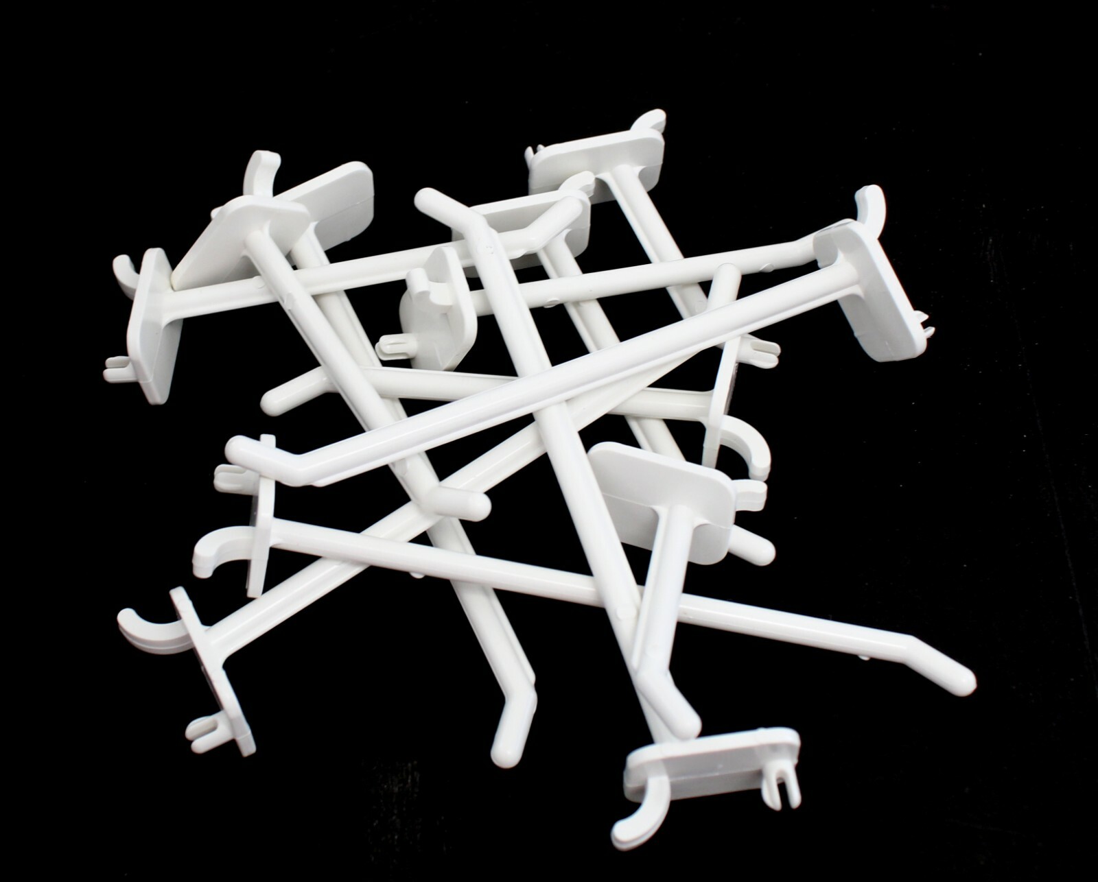 2" 4" or 6" White Plastic Pegboard Hooks Garage/Tools/ Storage/Crafts/25 50 pack