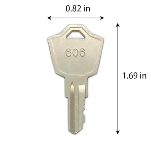 3PCS 606 Ignition Keys – Replacement Metal Scooter Keys for Rascal
