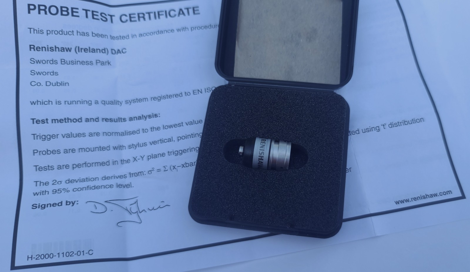 Renishaw TP20 STD Force SF CMM Probe Module A-1371-0270-01