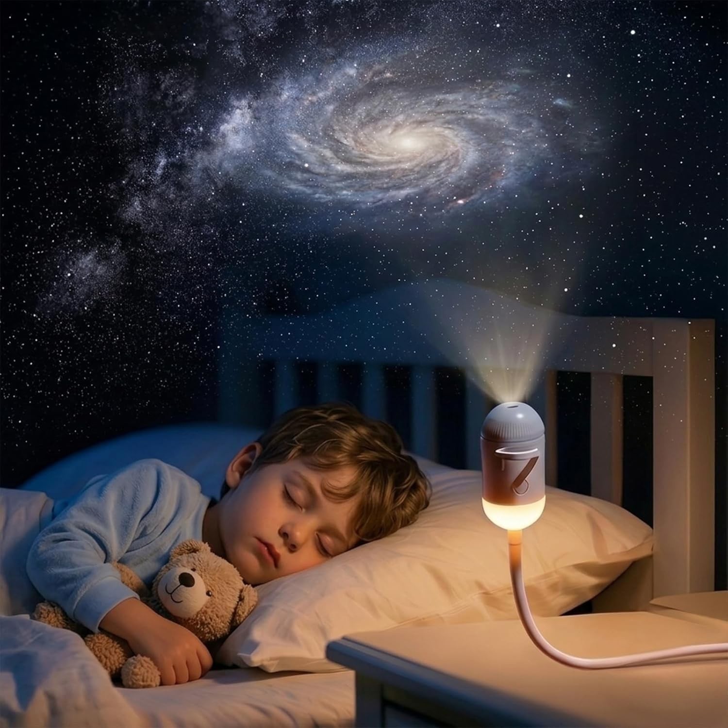 2-in-1 Galaxy Projector Night Light Starry Sky Projector High Resolution Bedroom