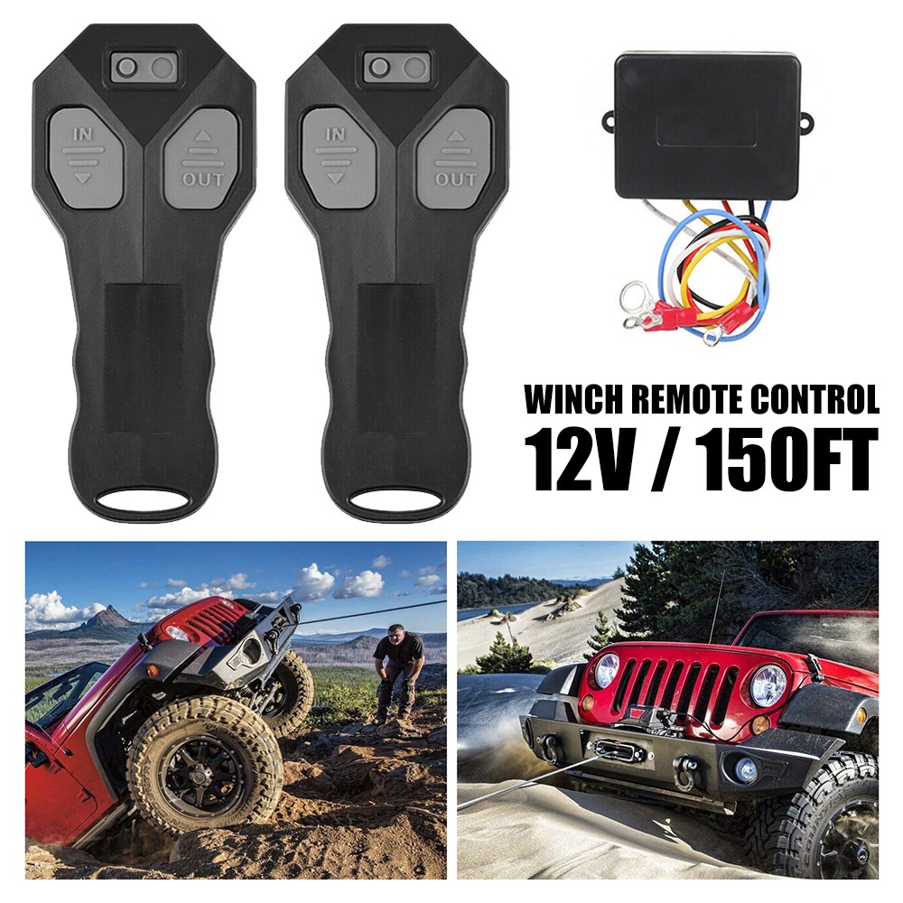 Wireless Winch Remote Control Kit for Jeep Truck ATV SUV 12V Switch Handsset USA
