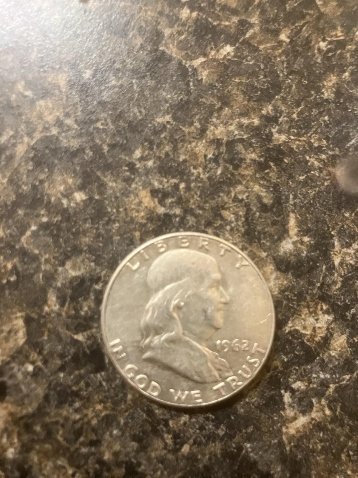 1962 Franklin Half Dollar 50C Silver Coin 0.9 Fineness