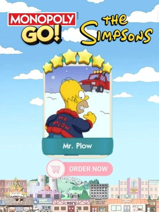Monopoly Go Stickers Mr Plow - Monopoly Go set 19