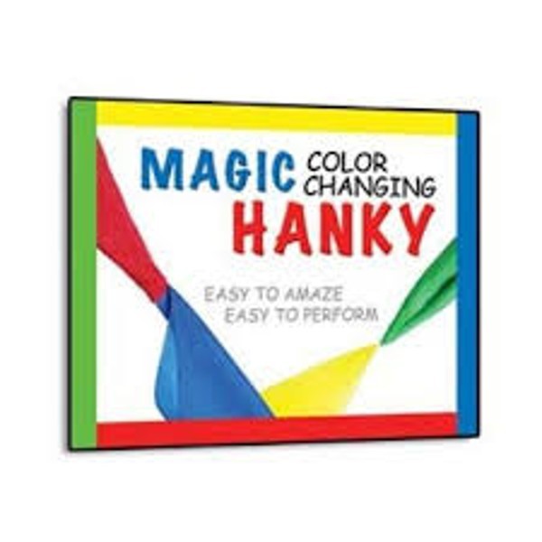 Double Color Changing Hanky 2 Silk Magic Trick Easy Handkerchief Ships from USA