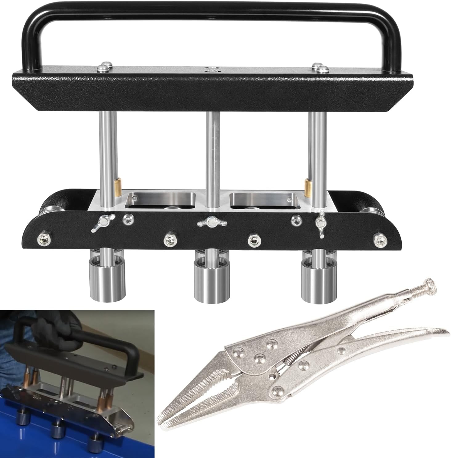 ER3 Three-Station Edge Roller Bender 0-90° Bending Angle for Making 5/8"-4" Bend