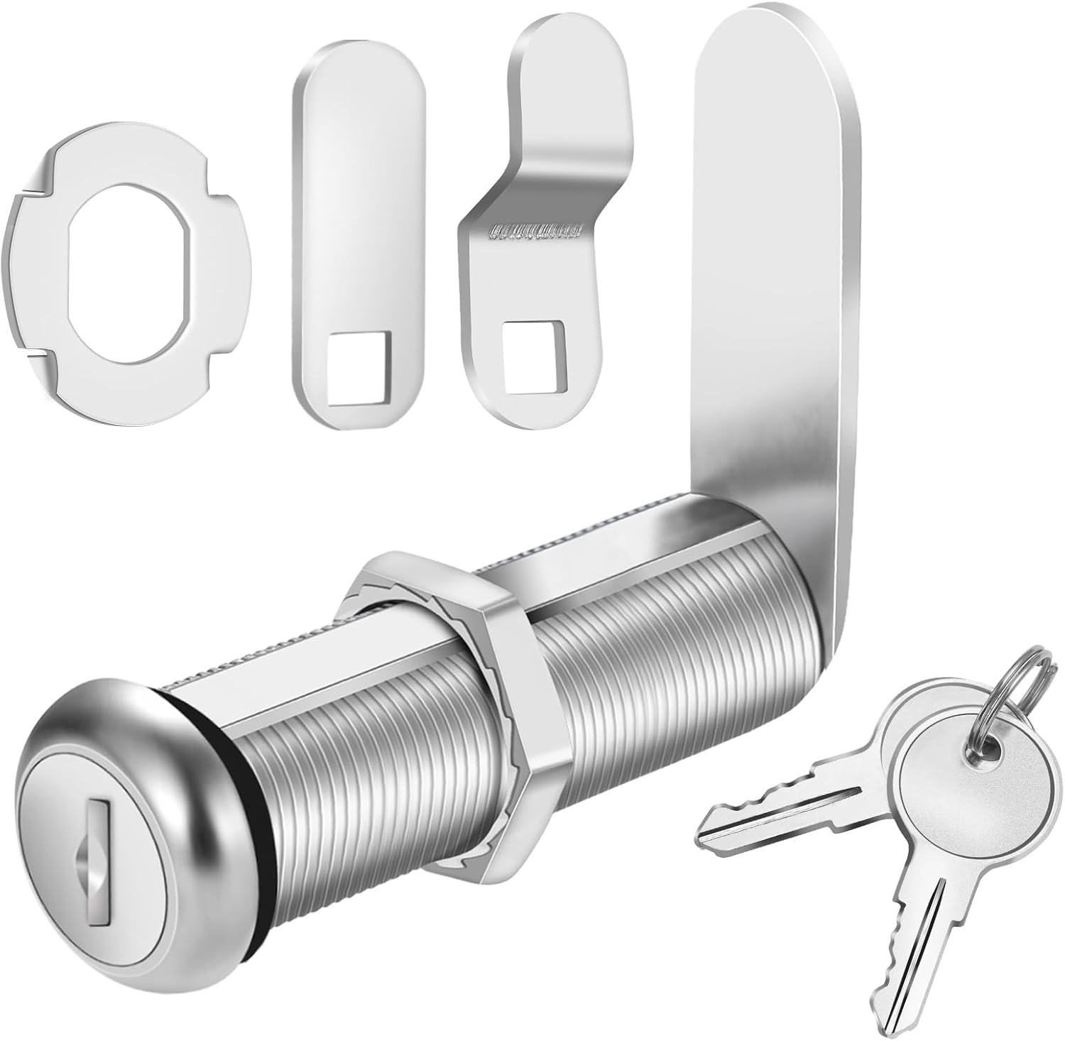 Extra-Long Cam Locks, 2-1/8 Inch, Keyed Alike, Set of 2 for Thick