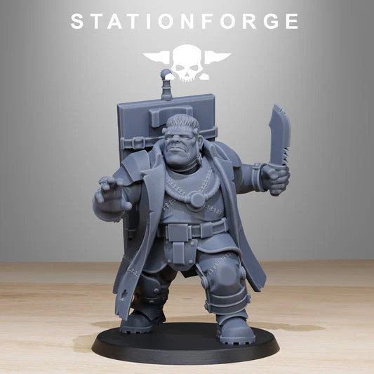 GrimGuard Mutants Station Forge 3D Printed Resin Miniatures 32mm