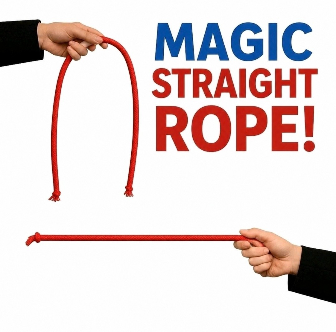 Magic Trick Straight Rop - Easy to Learn - Close Up Magic - Magicians Prop