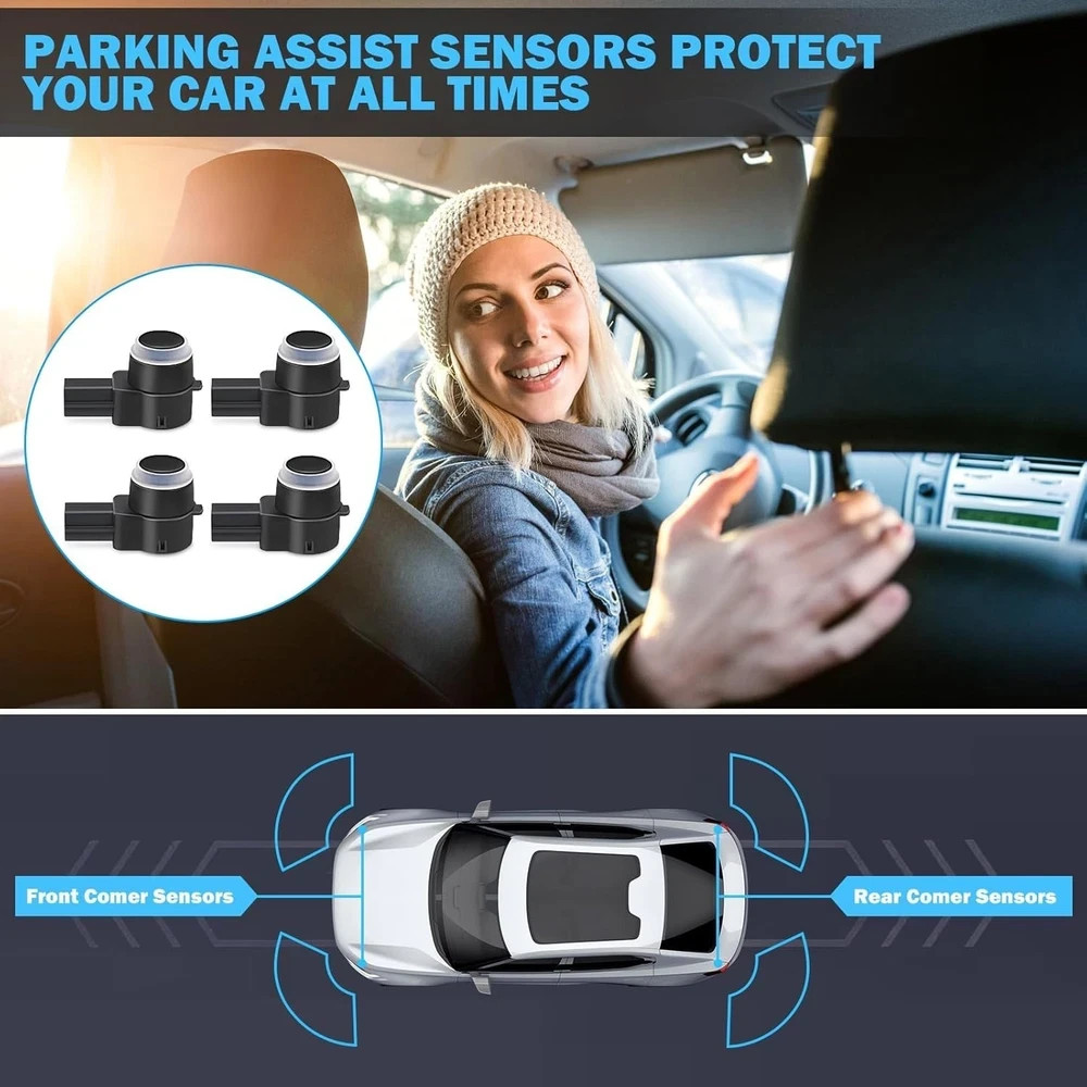 4 PCS PDC Parking Assist Sensor - Compatible with Dodge Journey, Durango, Ram 15