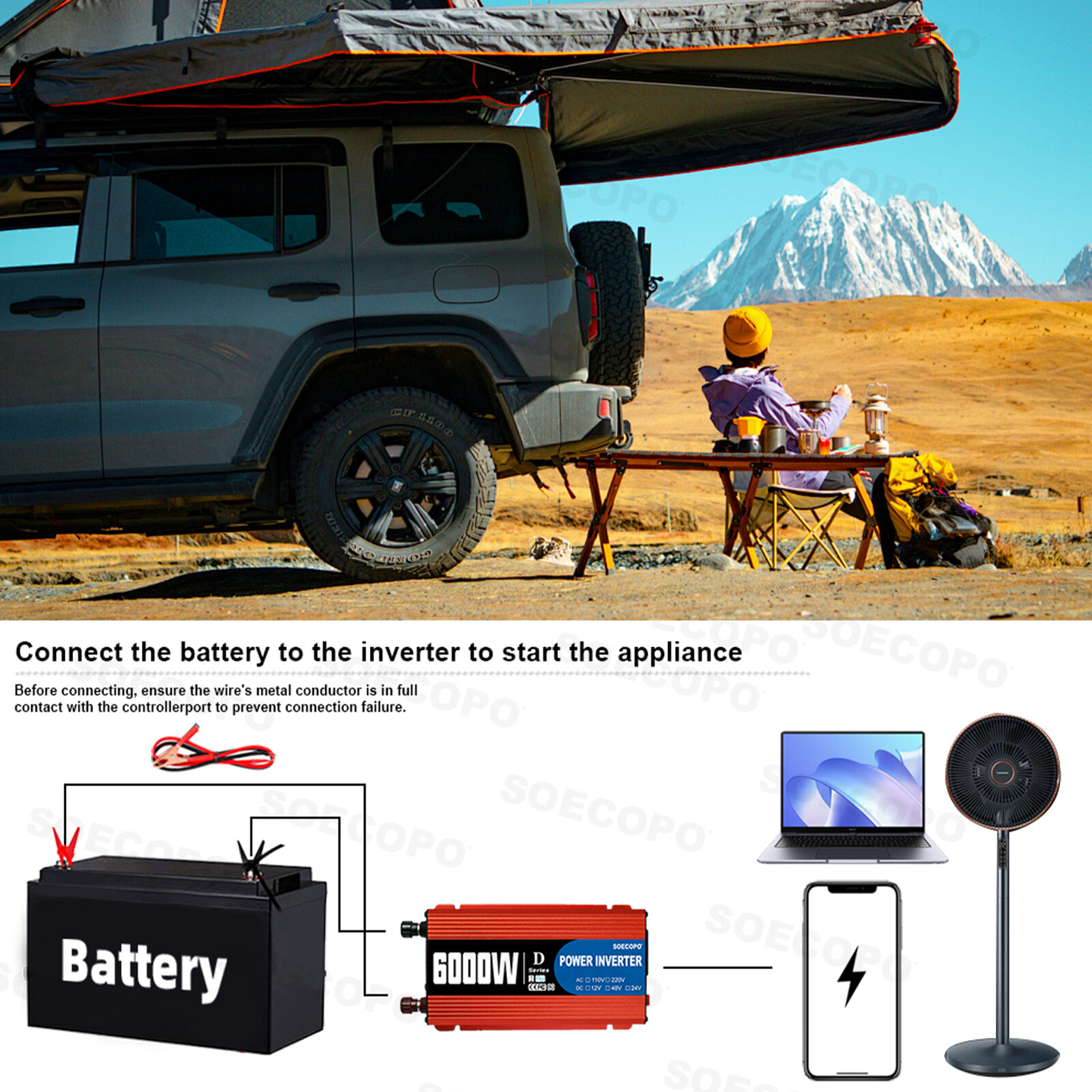 6000W 100A Solar Panel Set Solar Power Inverter Generator Home 110V Grid System