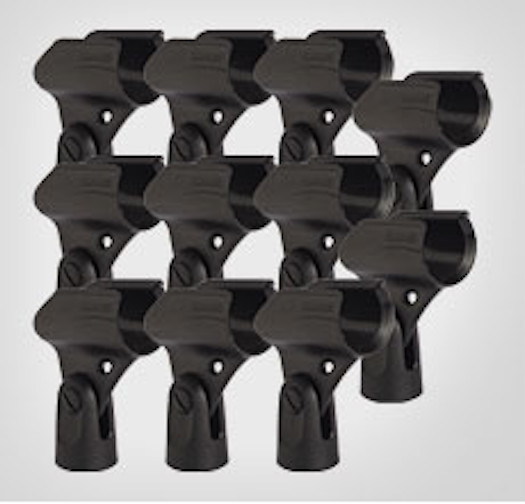 Shure A25D (Mic Clip) 10-Pack A25DM Shure Microphone Stand Adapter - Bulk Pack!