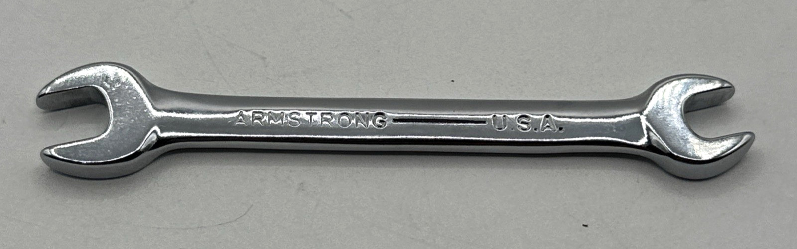 ARMSTRONG 53-022 8MM X 9MM Open End Wrench Chrome Made in USA