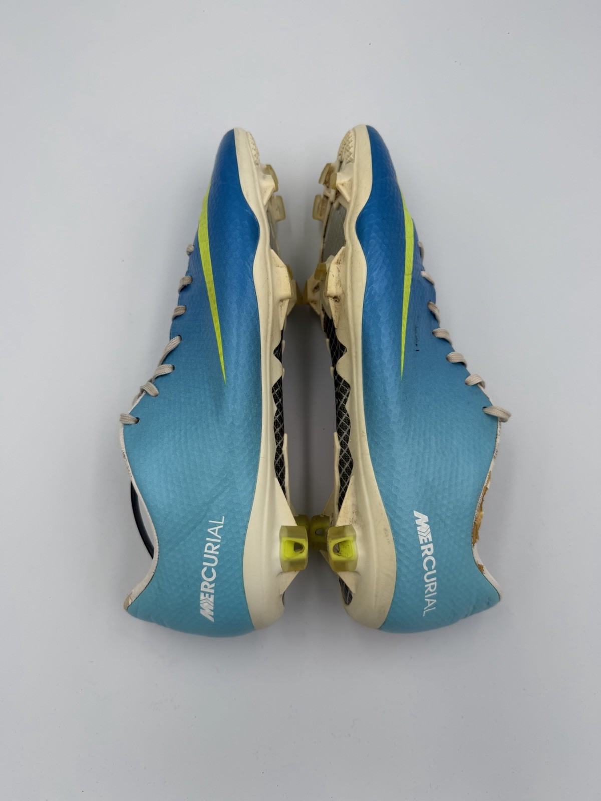 Nike Mercurial Vapor IX FG Blue 555605-474 Football Cleats Boots Carbon US9.5