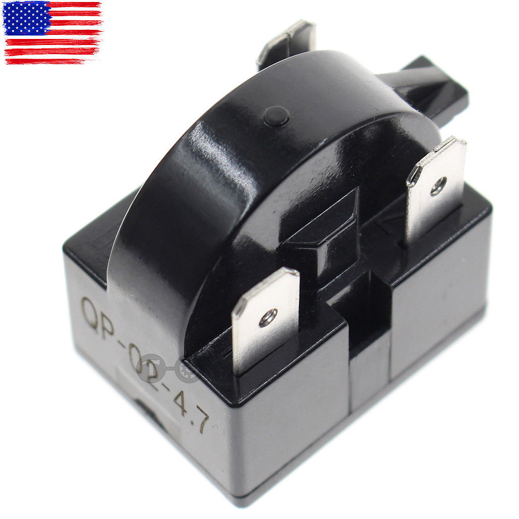 QP2-4.7 Start Relay PTC For 4.7 Ohm 3Pin Danby Magic Chef Kenmore Refrigerator