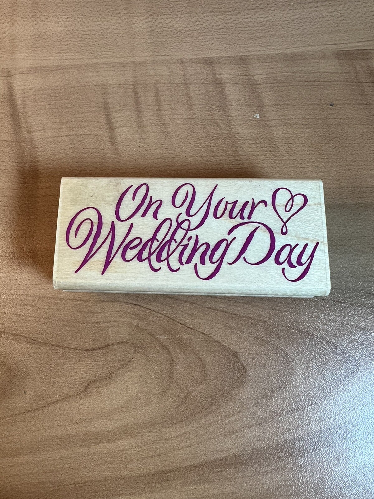 On Your Wedding Day Rubber Stamp by Rubber Stampede