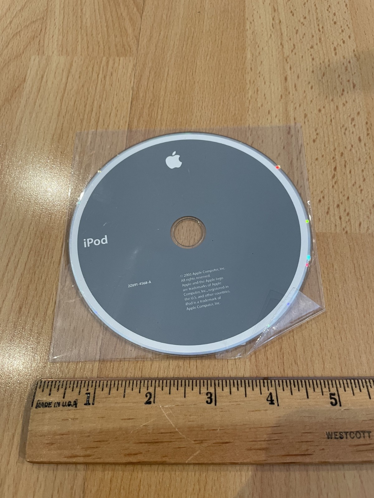 BRAND NEW Vintage Apple iPod 2003 installation software CD 2Z691-4568-A
