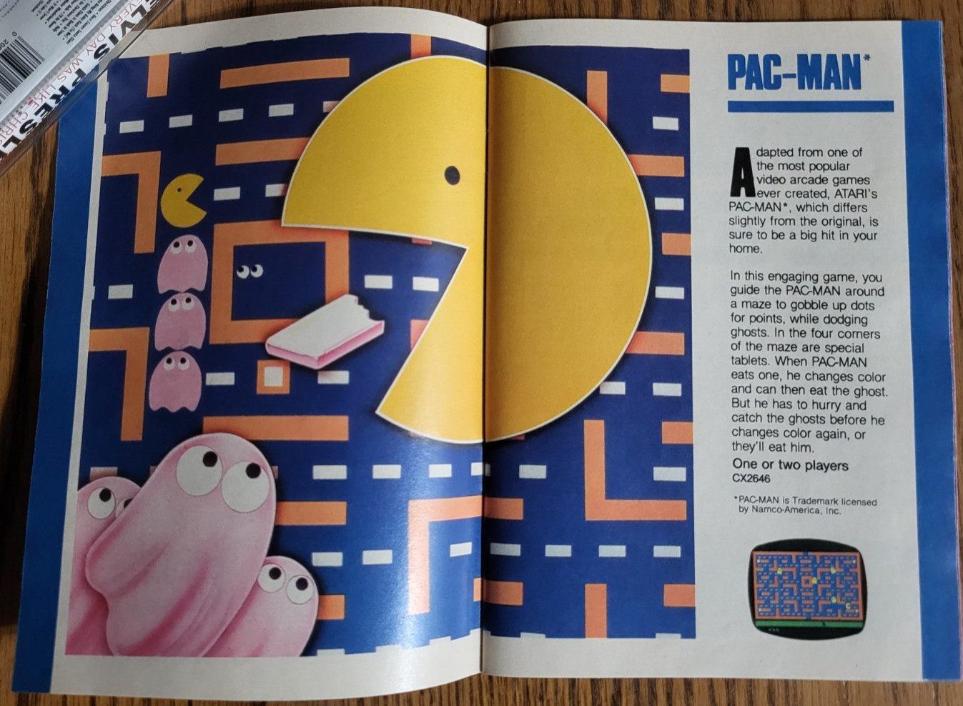 Vintage 1981 Atari 2600 Catalog 45 Game Program Cartridges Orignl Booklet Insert