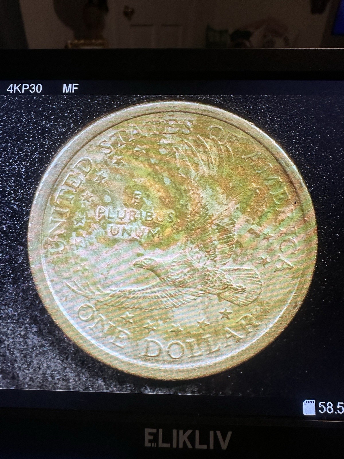 Rare 2000 P Sacagawea One Dollar Coin Lamination Error
