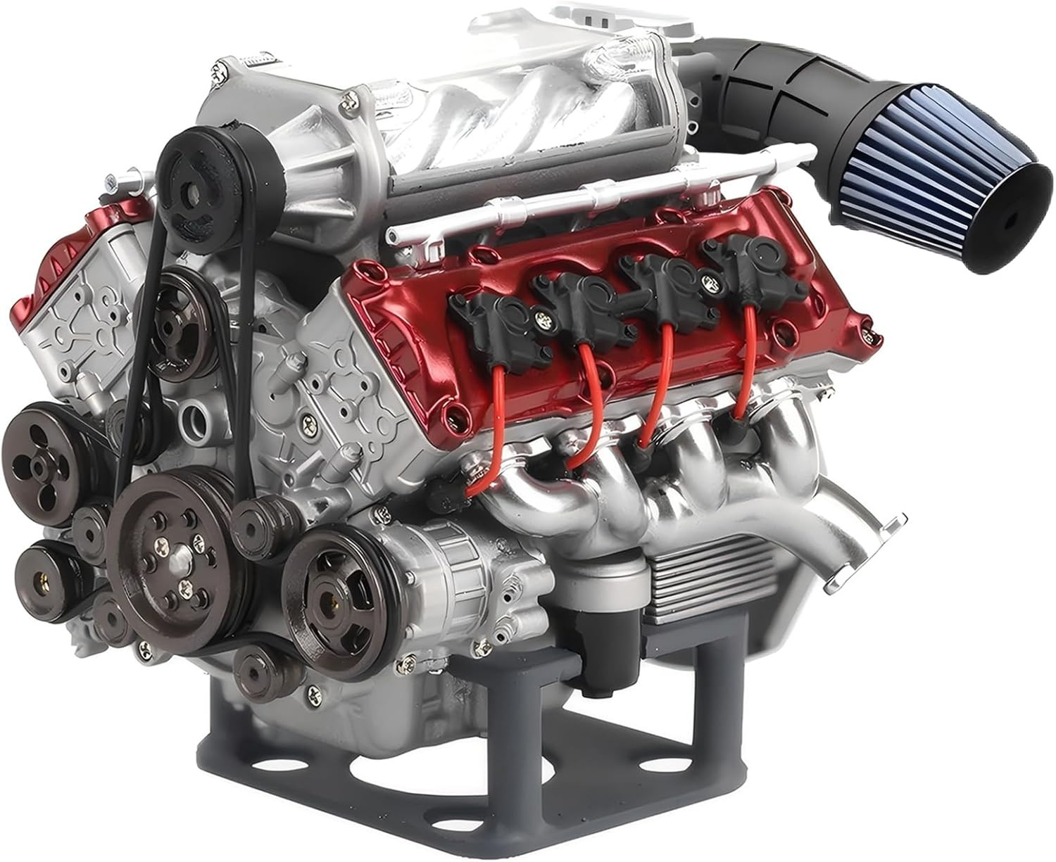 MAD Cison Mini V8 Engine Kit That Runs Small Engine Building Kit for Adults Suit