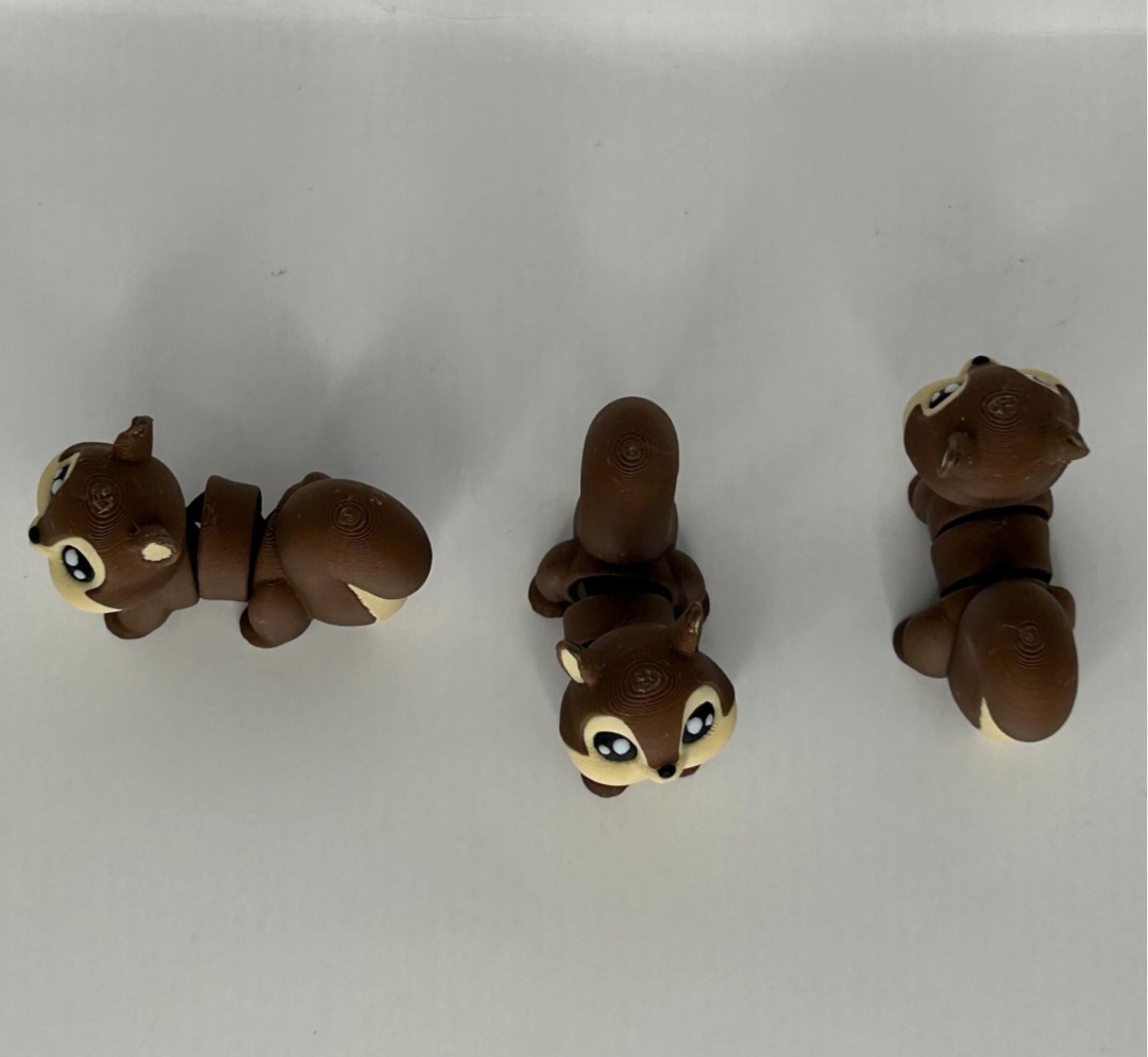 3D Printed Jiggle Pet Squirrel