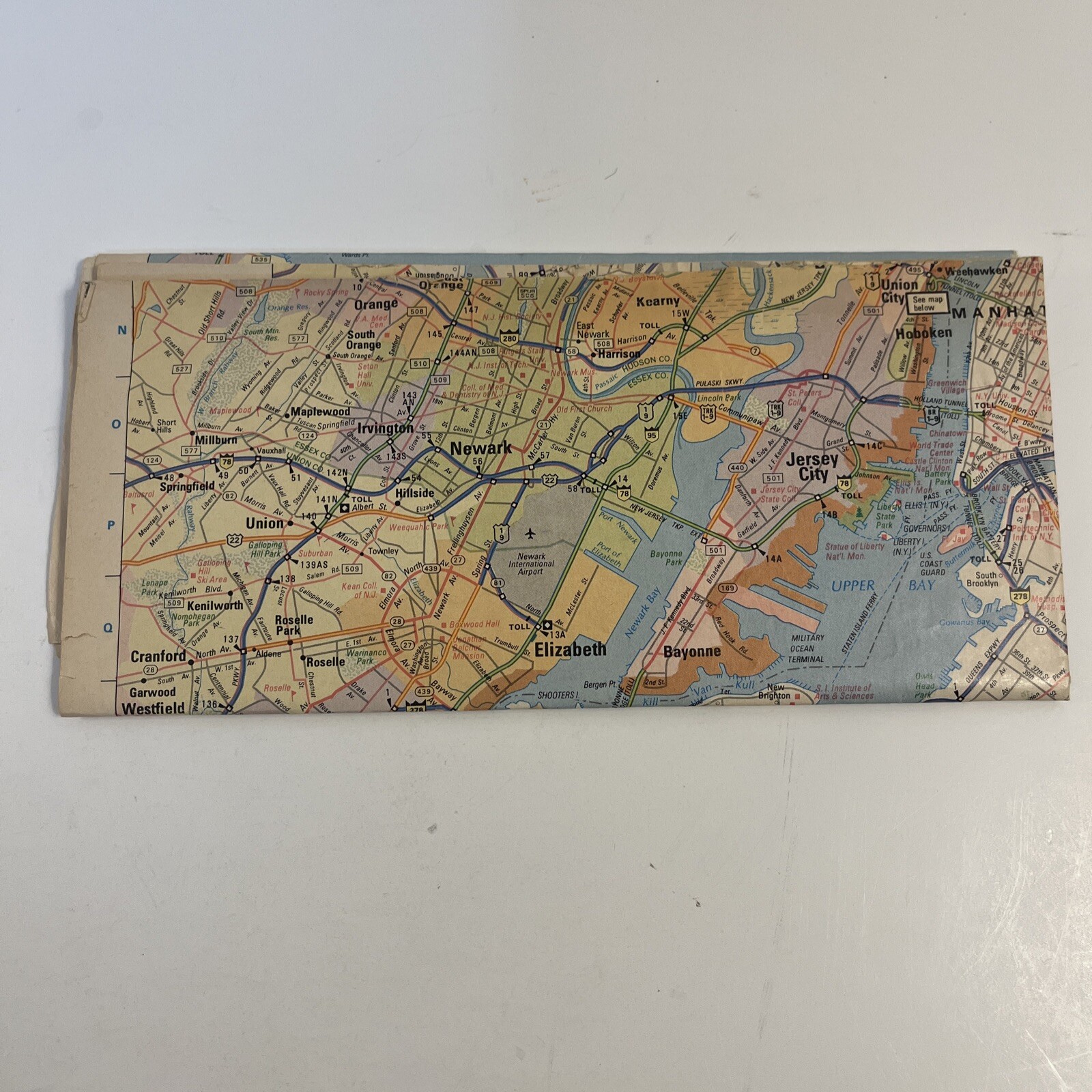 New York and Vicinity Map - New Jersey Map