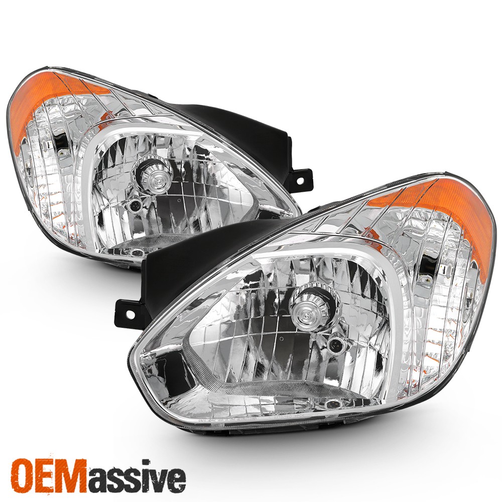 Fits 2006-2011 Accent Sedan Hatchback Headlights Replacement 06 07 08 09 10 11