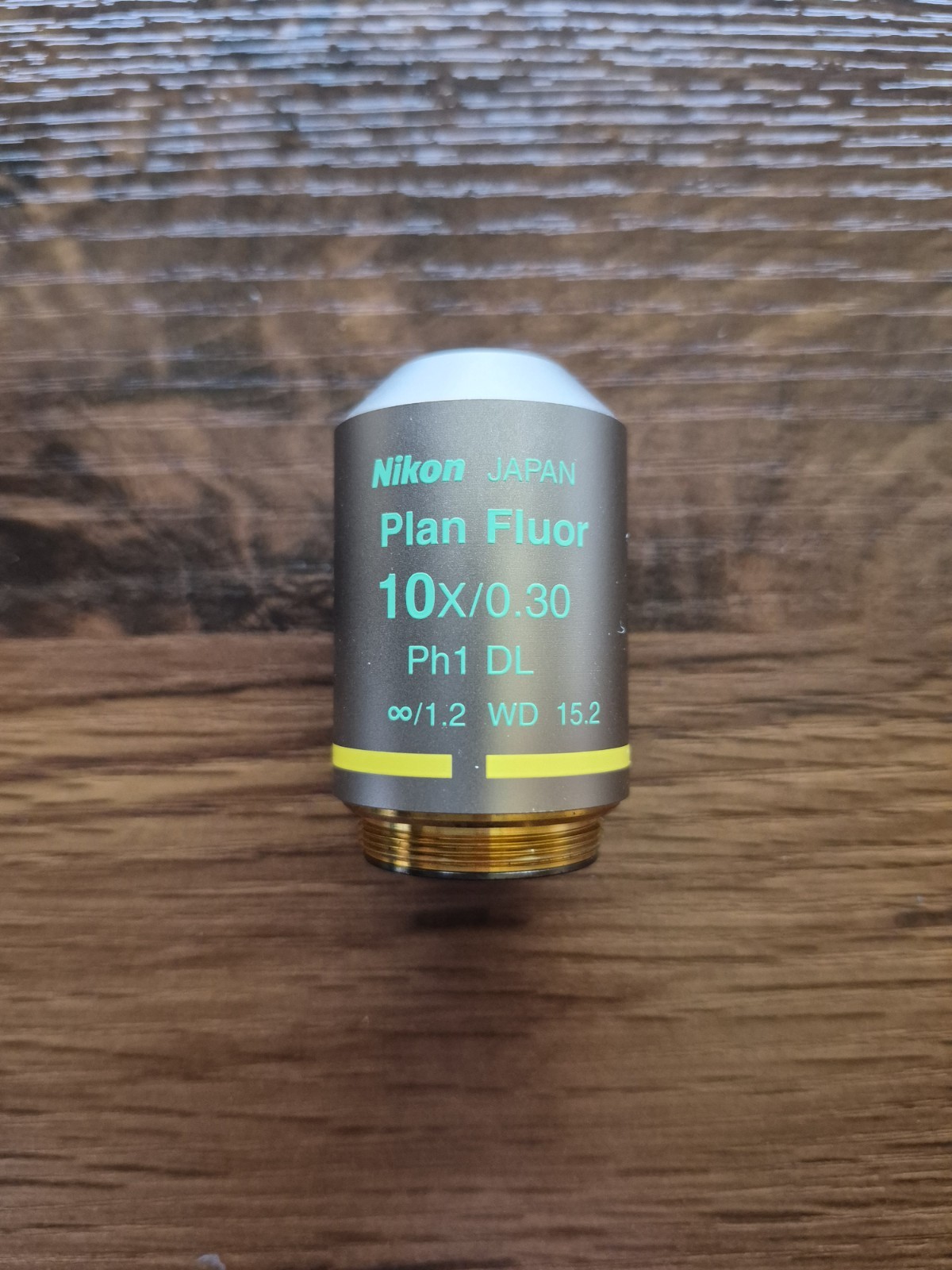Nikon Plan Fluor 10x 0.30 Ph1 DL ∞/1.2 WD 15.2 Microscope Objective Lens #5643