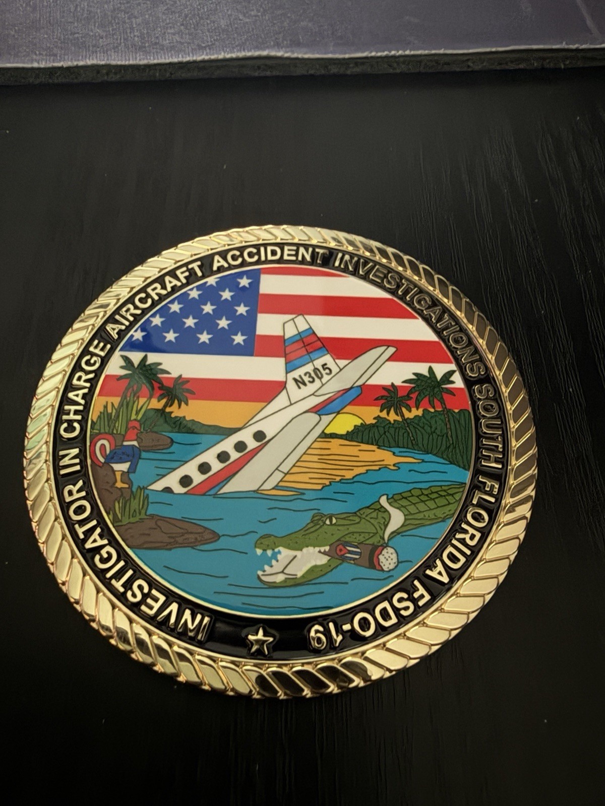 South Florida FAA  Aircraft Accident Investigator  Challenge Coin.