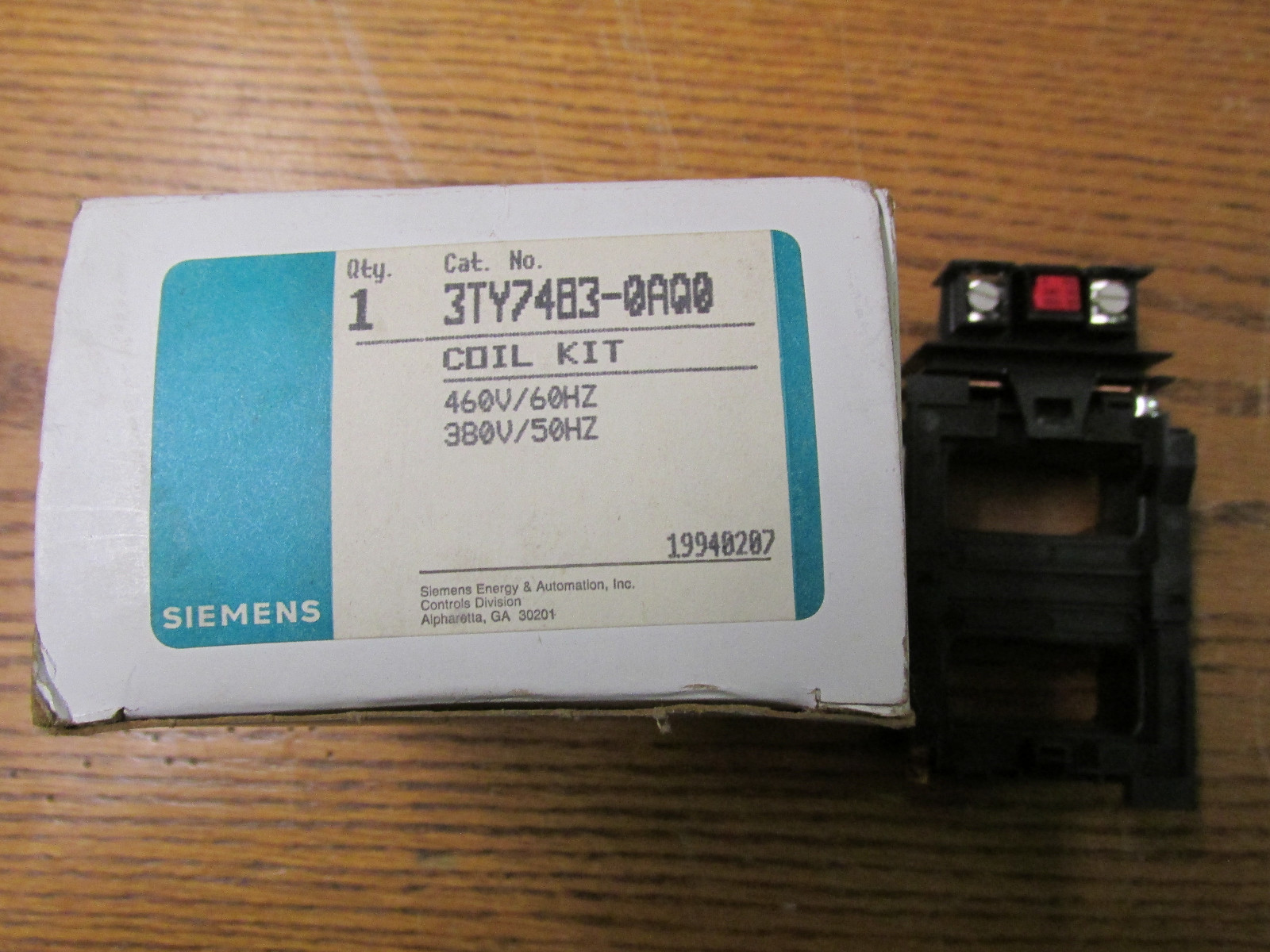 NEW NOS Siemens 3TY7483-0AQ0 Coil Kit 460 Volts 60 Hertz 380 Volts 50 Hertz