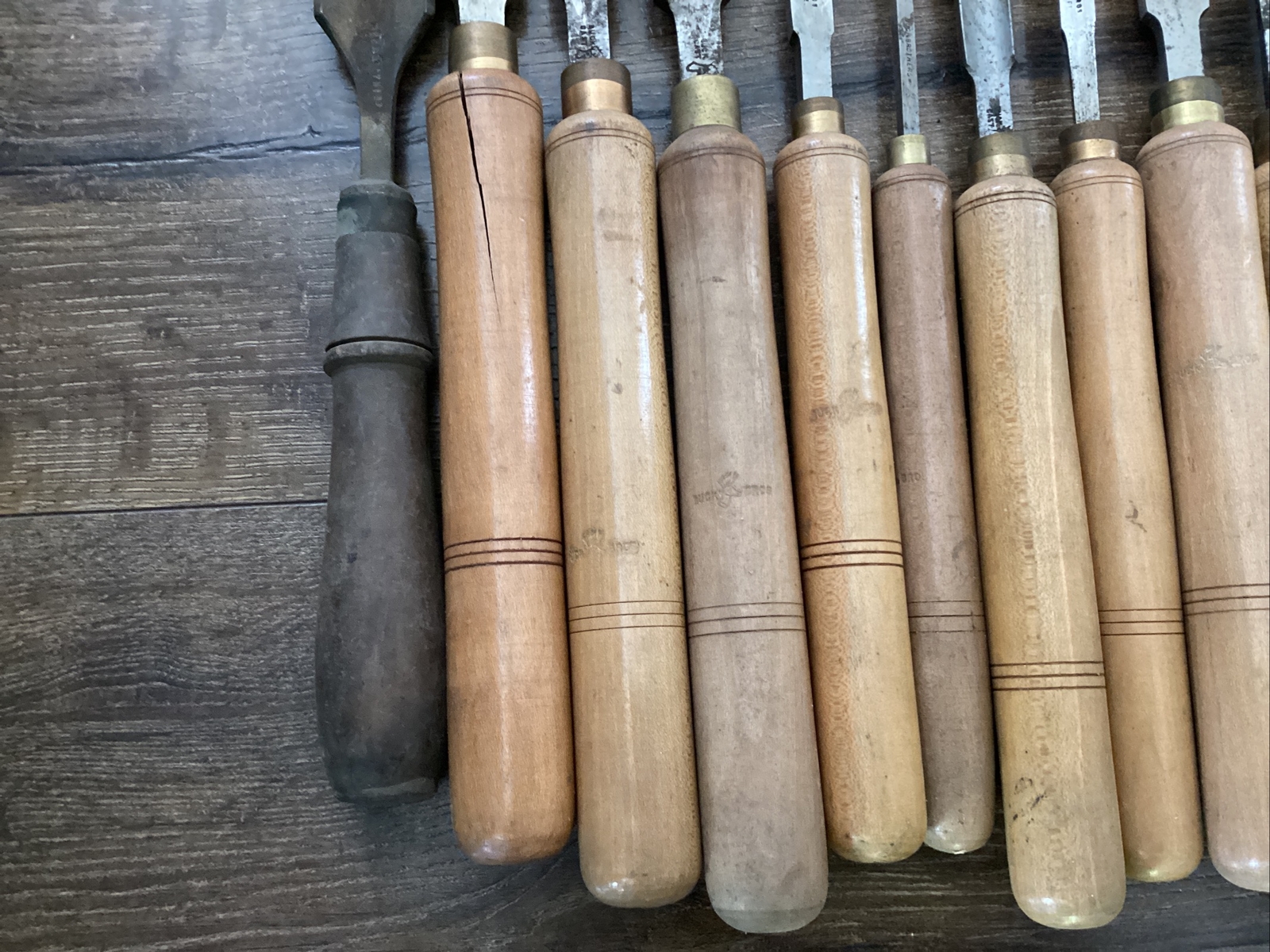 15 Antique Carving Woodworking Chisels 13 Buck Bros 2 Craftsman Free Ship