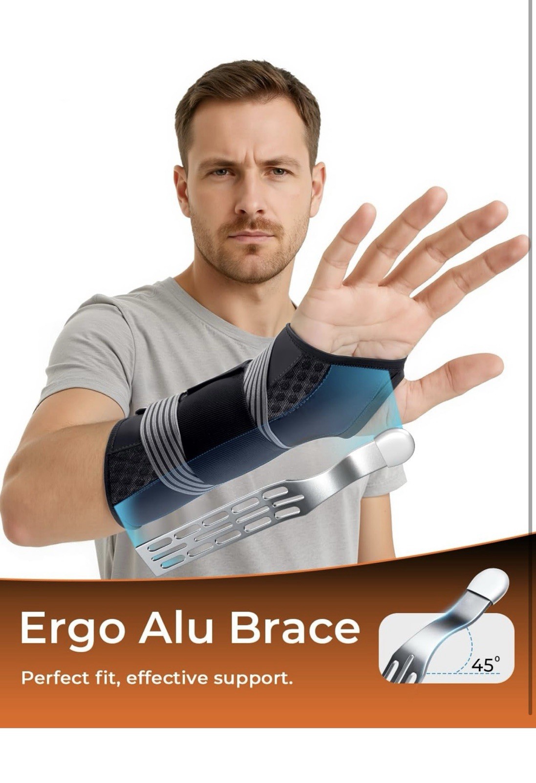 Carpal Tunnel Wrist Brace Night Support for Men Women/right hand s/m