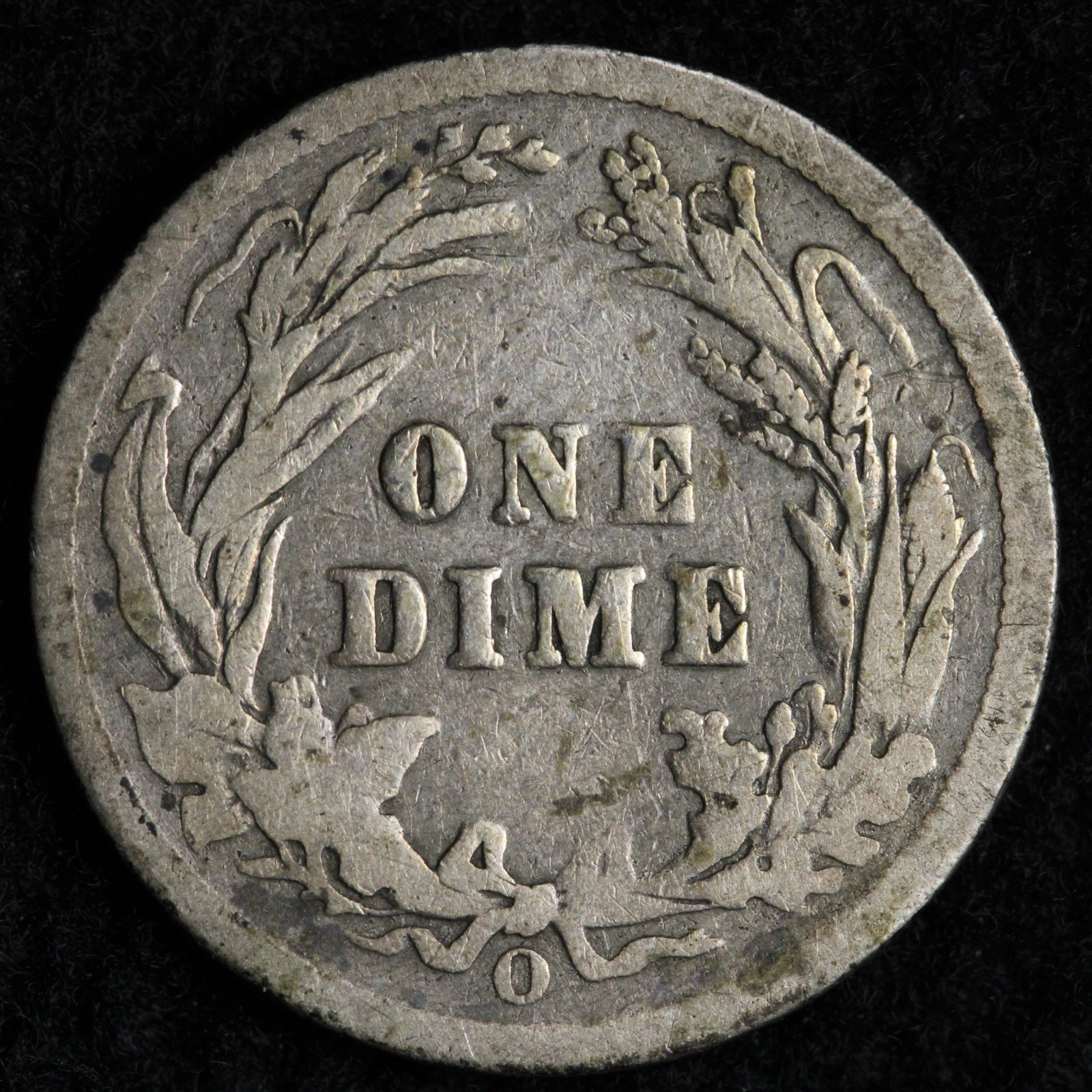 1900-O Barber Silver Dime FINE E216 RQCE