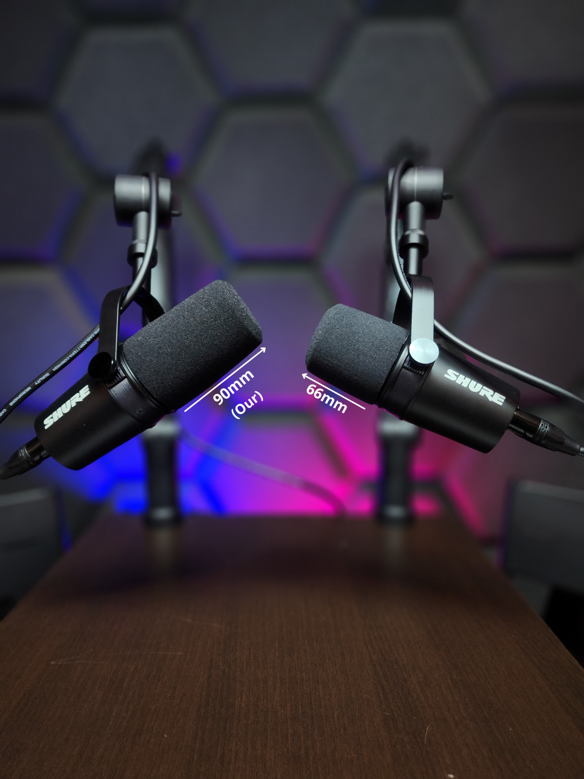 Microphone Foam for Shure MV7, MV7+, MV7x, Anti-pop Filter Solution, Maximum Pro